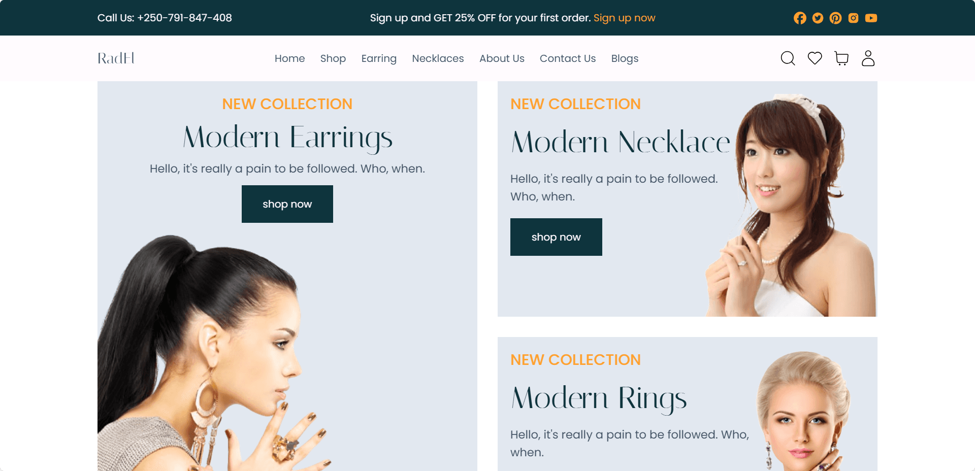 RadEl Jewelry | Luxury E-Commerce